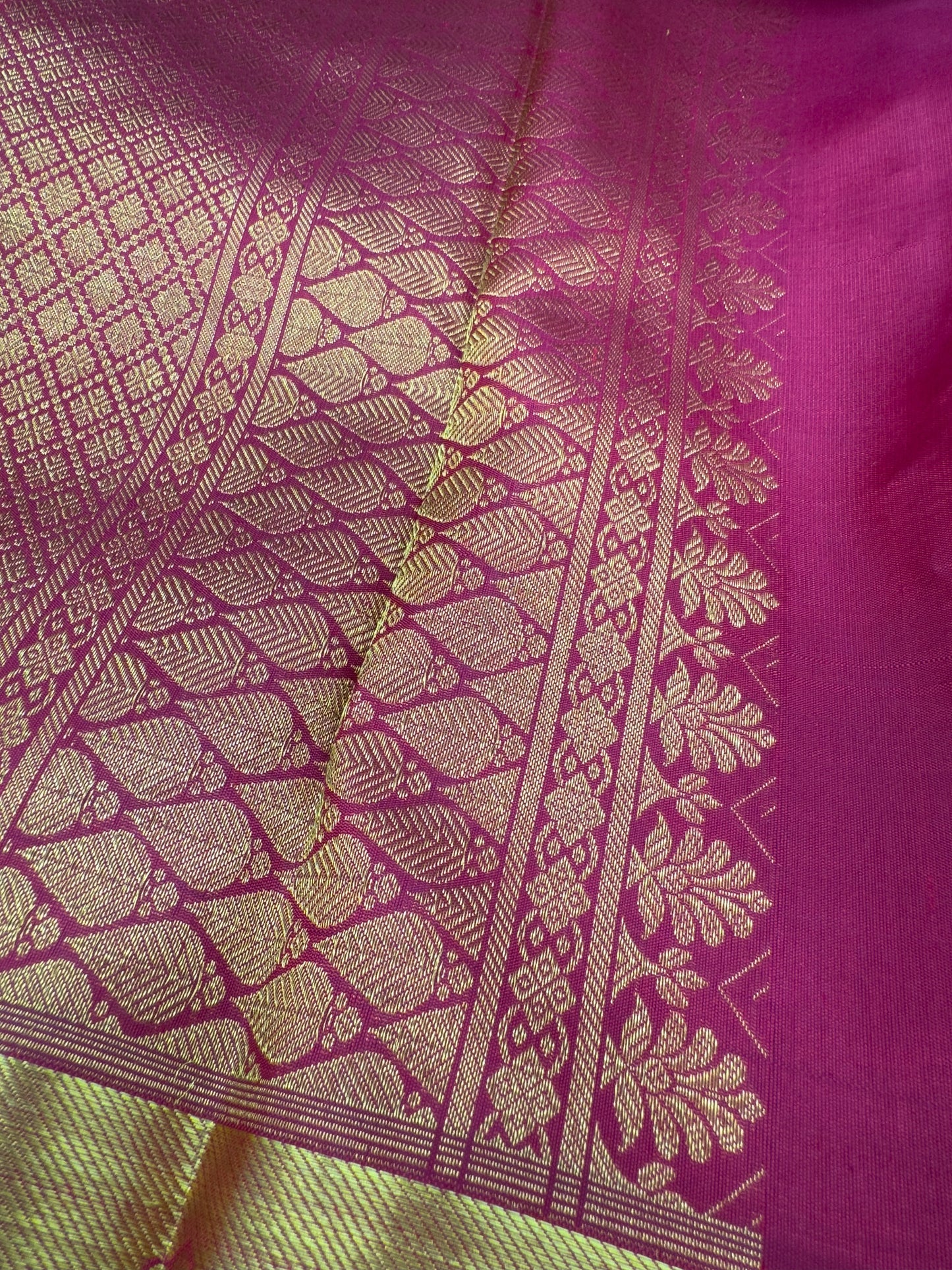 Maroon Bridal Pure Silk Saree With Gold Zari