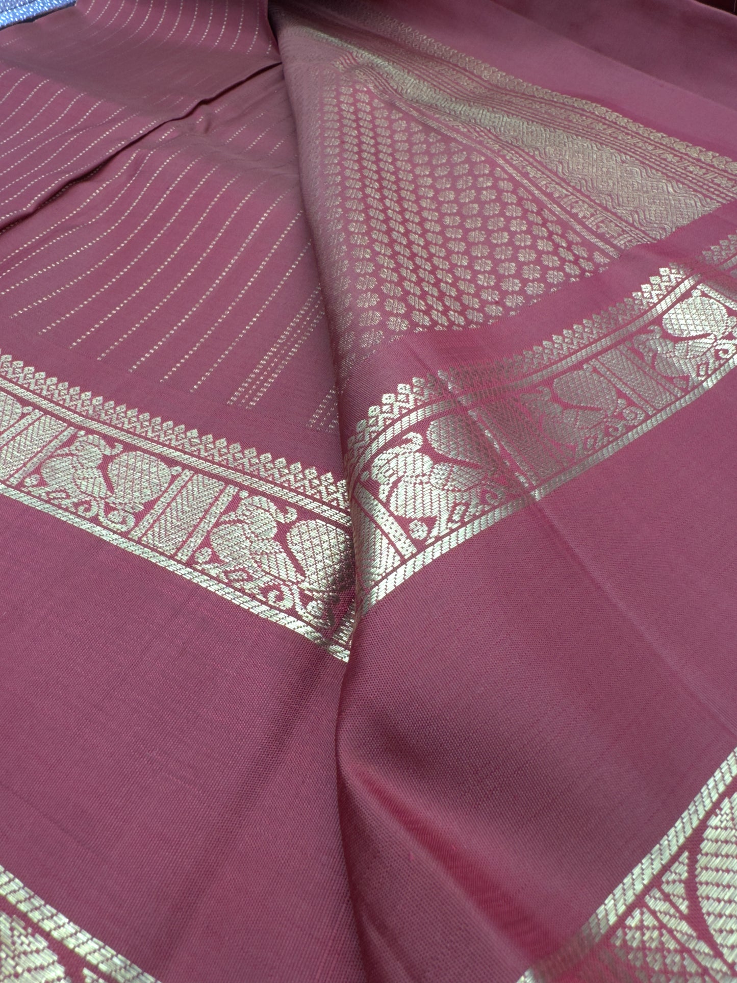 Maroon Kanchipuram Silk Saree With Pure Zari